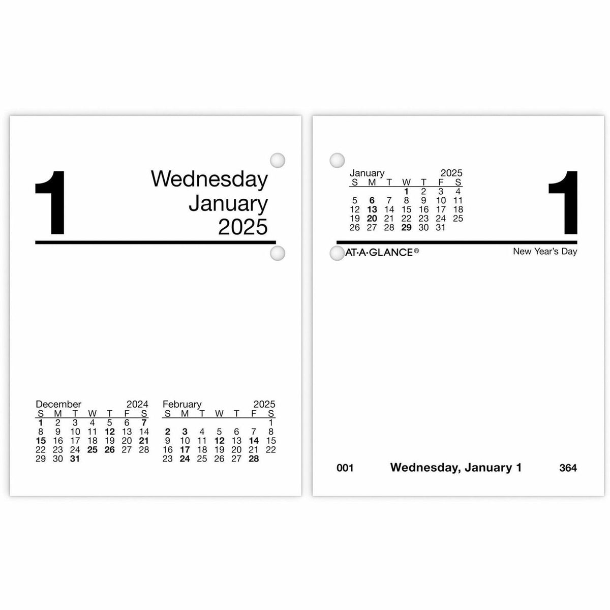 AT-A-GLANCE Loose-Leaf Desk Calendar Refill (AAGE91950)