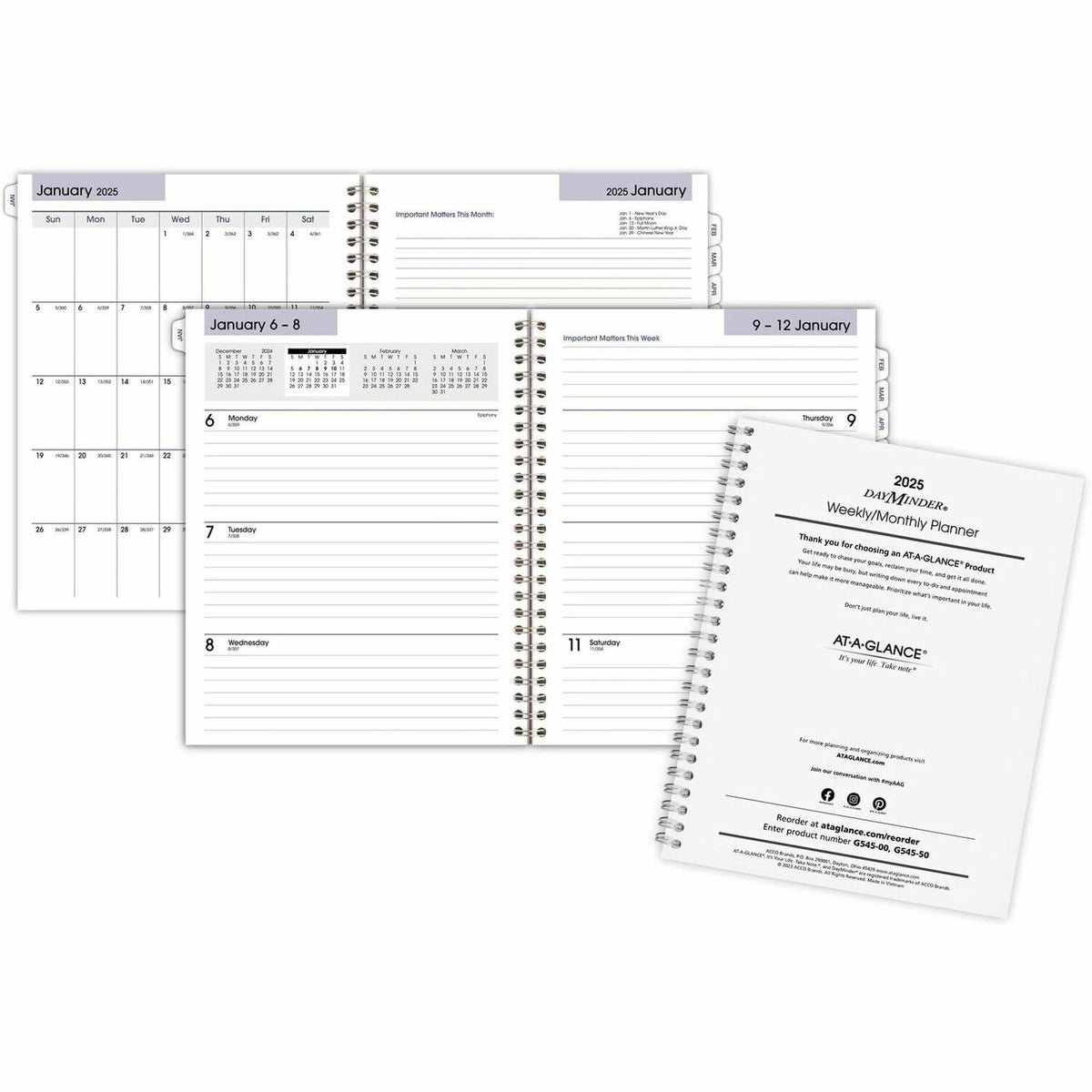 AT-A-GLANCE DayMinder Executive Refill for G545 (AAGG54550)