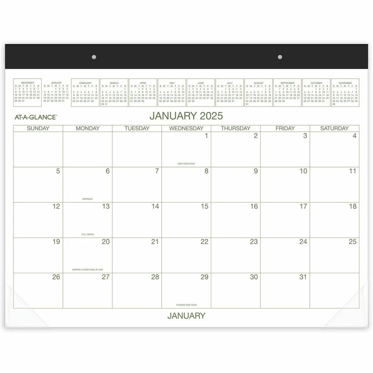 AT-A-GLANCE 2-Color Desk Pad (AAGGG250000)