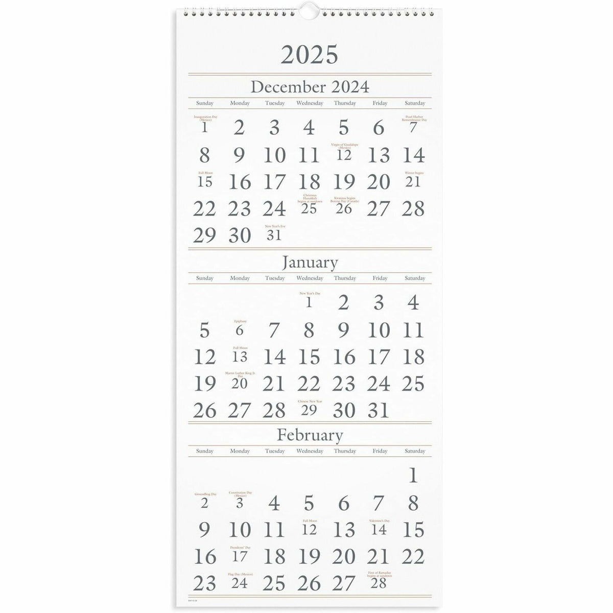 AT-A-GLANCE 3-Month Wall Calendar (AAGSW11528)