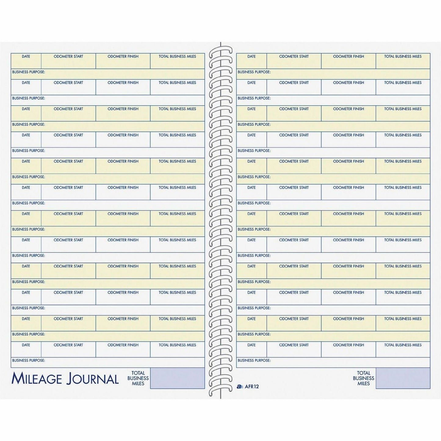 Adams Vehicle Mileage/Expense Journal Pocket (ABFAFR12)