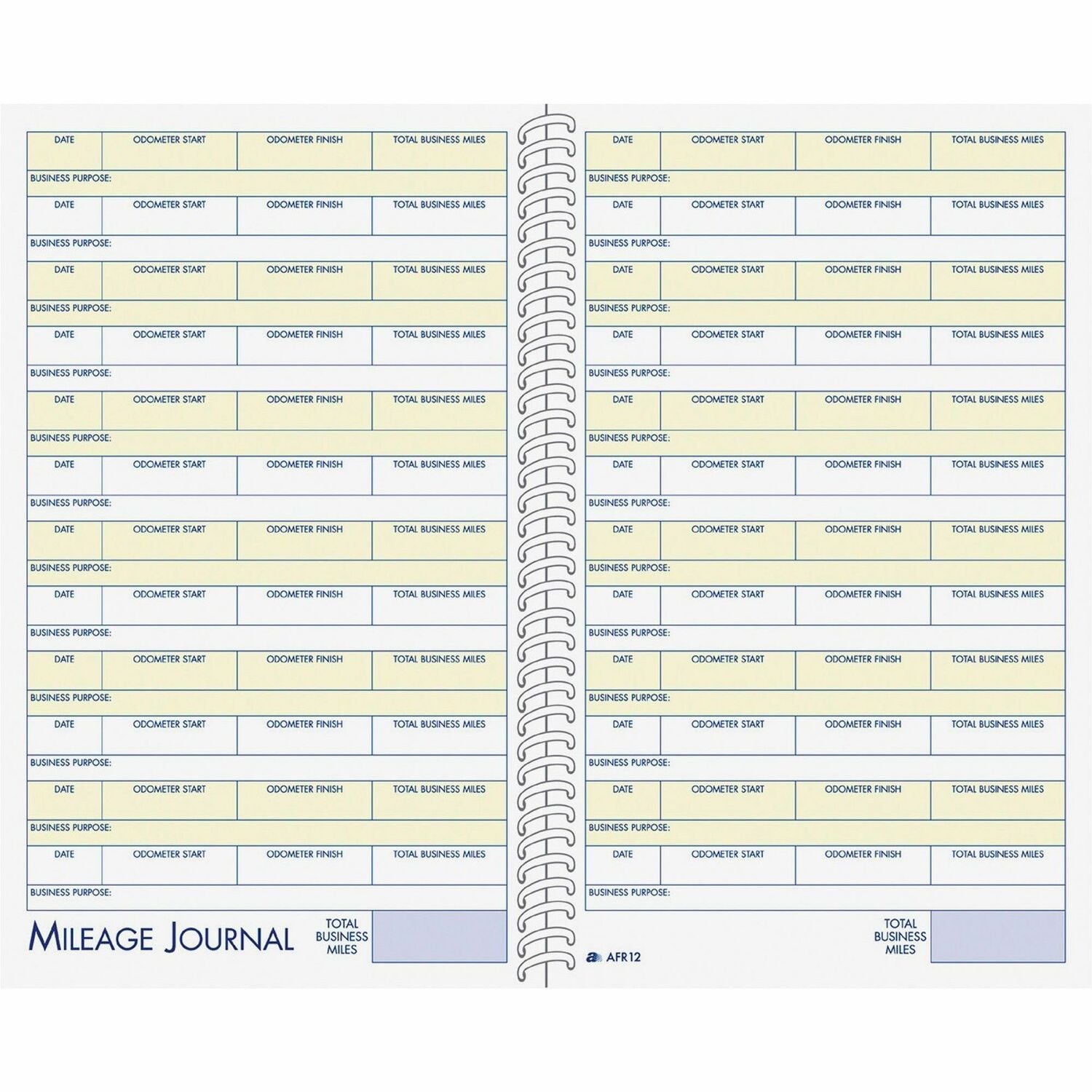 Adams Vehicle Mileage/Expense Journal Pocket (ABFAFR12)