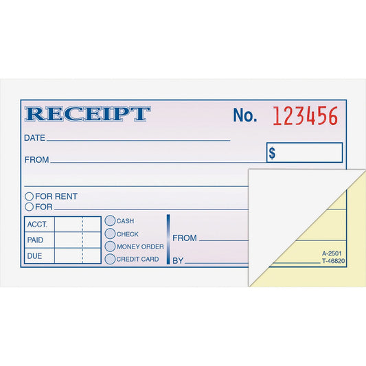 Adams Money/rent Receipt Books (ABFDC2501)