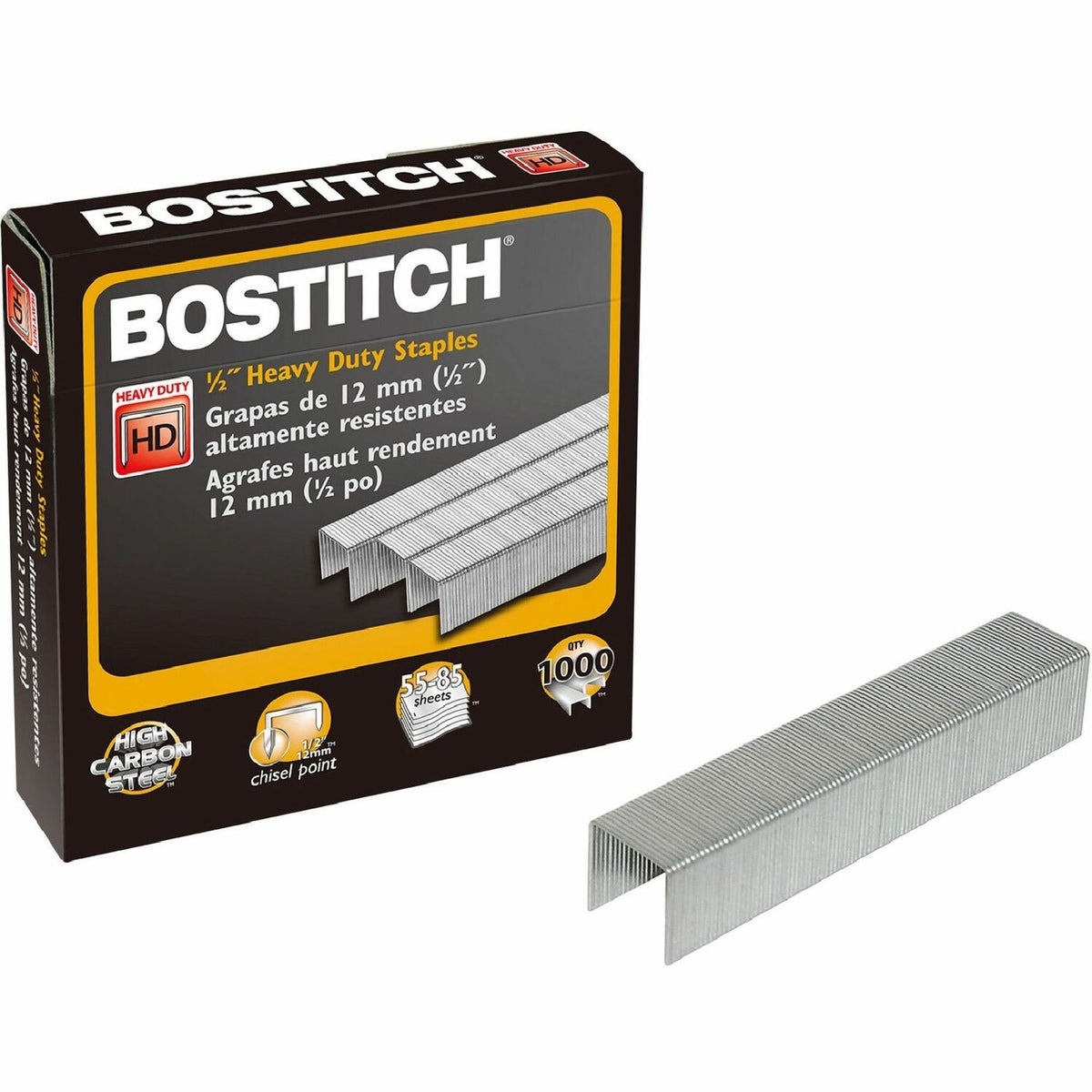 Bostitch 1/2" Heavy Duty Chisel Point Staples 1000 (BOSSB35121M)