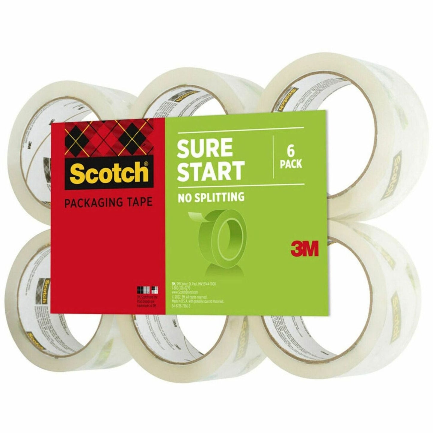 Scotch Sure Start Packaging Tape (MMM35006)