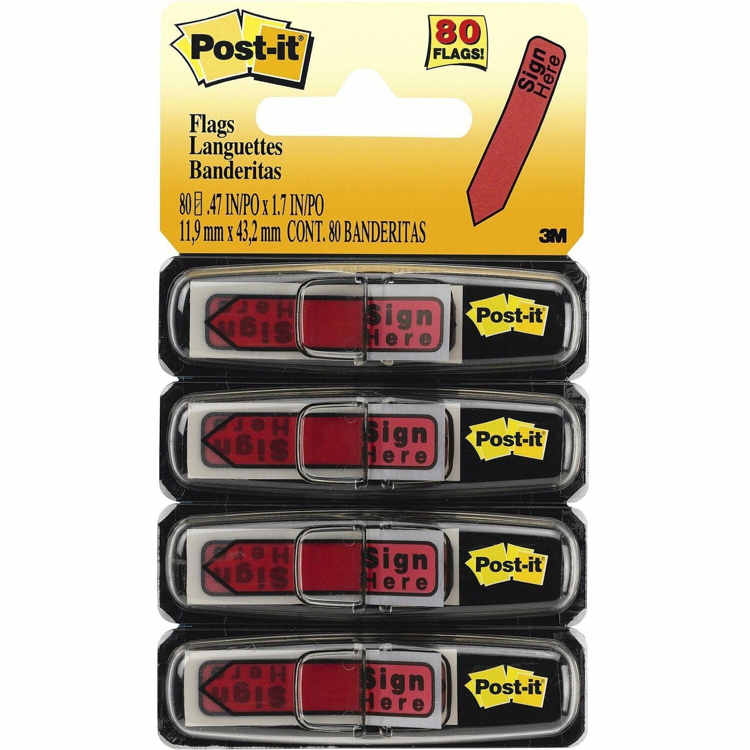 Post-it Arrow Message Flags (MMM684RDSH)