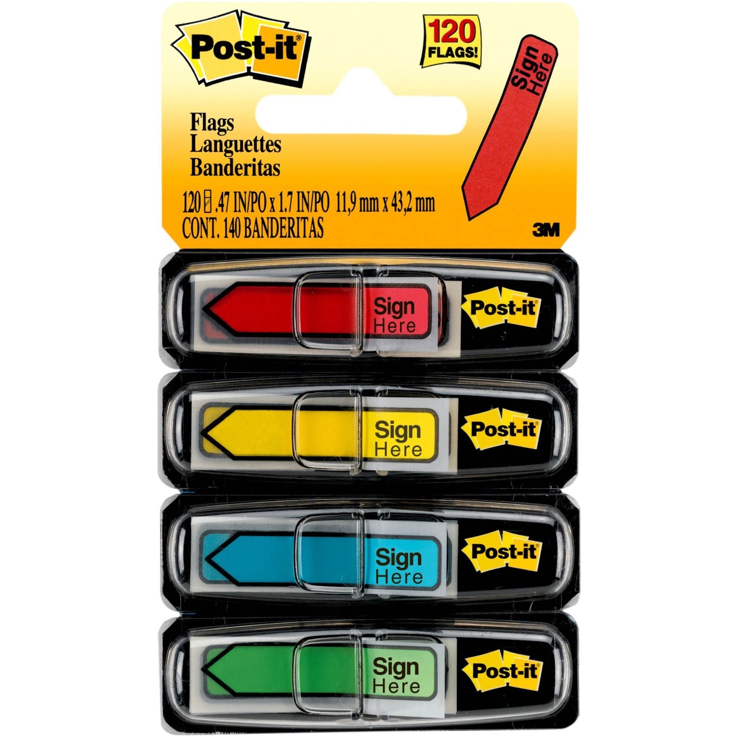 Post-it Message Flags (MMM684SH)