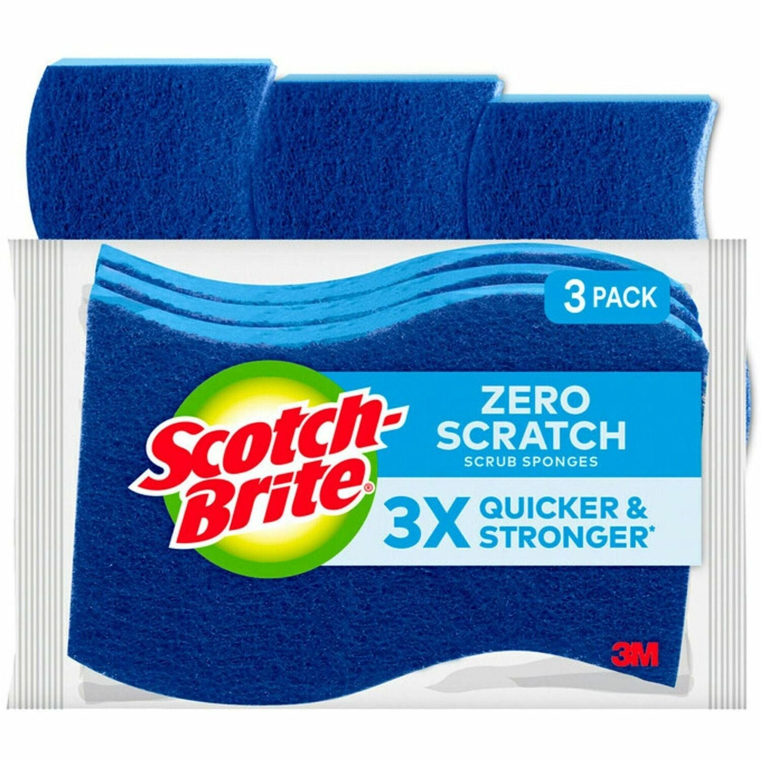 Scotch-Brite No Scratch Scrub Sponges (MMMMP3)