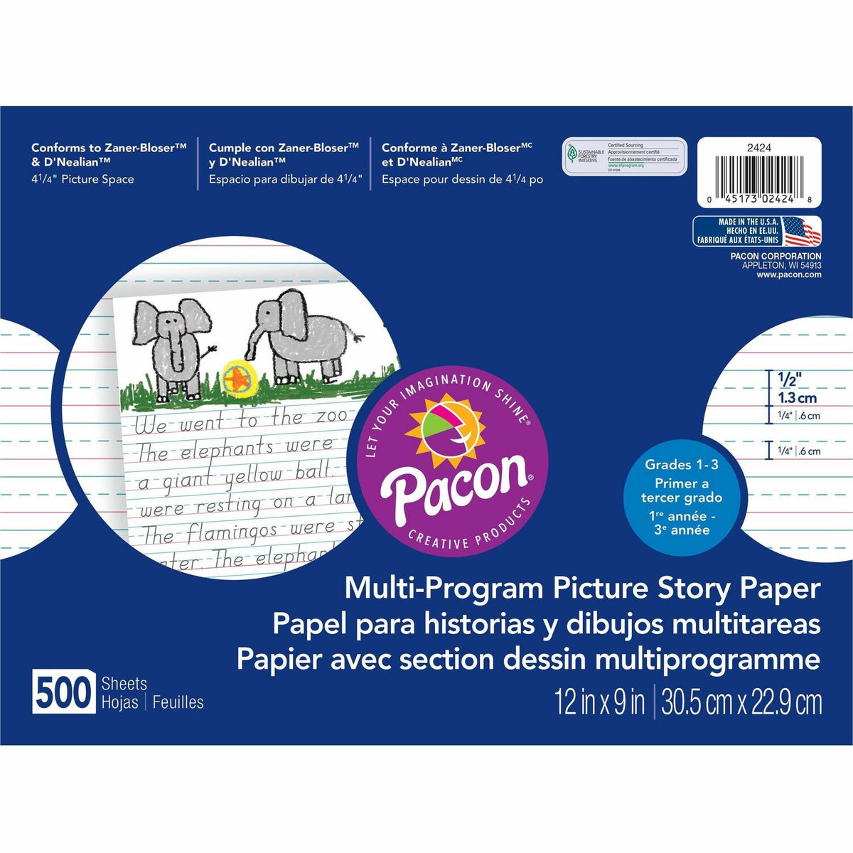 Pacon Multi-program Picture Story Paper (PAC2424)
