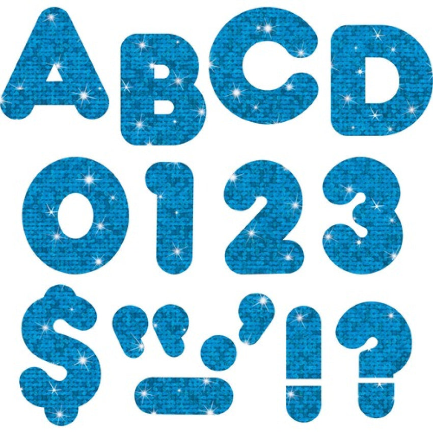 TREND 4" Sparkle Uppercase Ready Letters Set (TEPT1617)