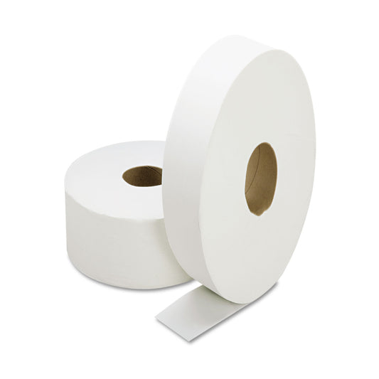 AbilityOne 8540015909068, SKILCRAFT Jumbo Roll Toilet Tissue, 2-Ply, White, 3.7" x 2,000 ft, 6/Box