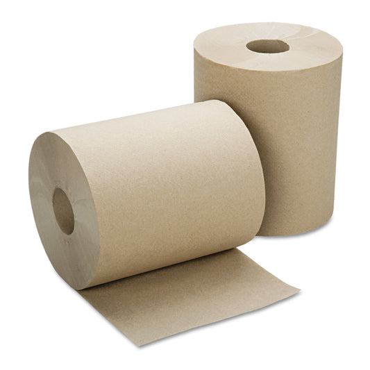 AbilityOne 8540015915146, SKILCRAFT Continuous Roll Paper Towel, 1-Ply, 8" x 600 ft, Natural, 12 Rolls/Box