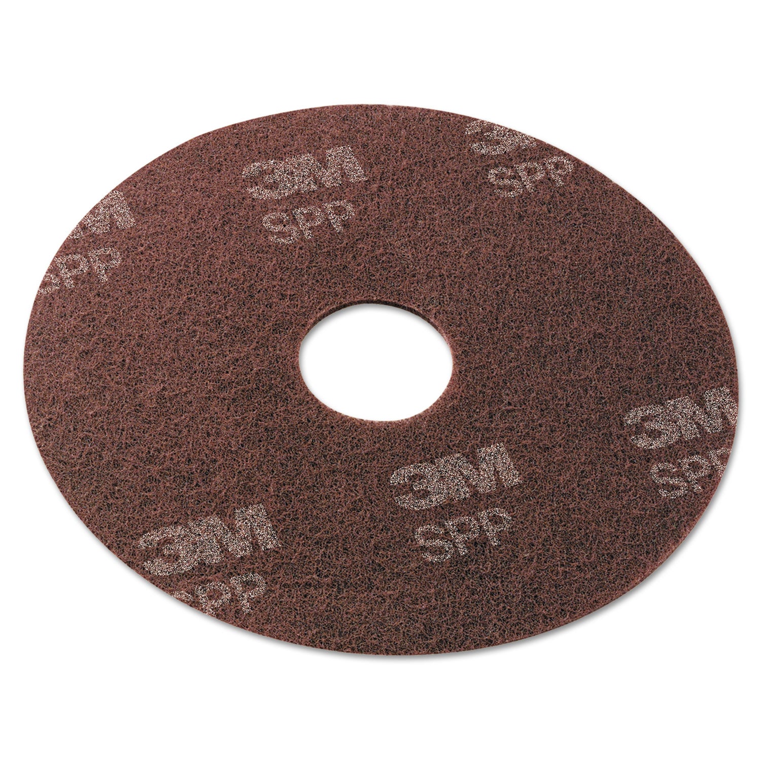 Scotch-Brite Surface Preparation Pad, 17" Diameter, Maroon, 10/Carton (MMMSPP17)
