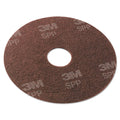 Scotch-Brite Surface Preparation Pad, 13" Diameter, Maroon, 10/Carton (MMMSPP13)