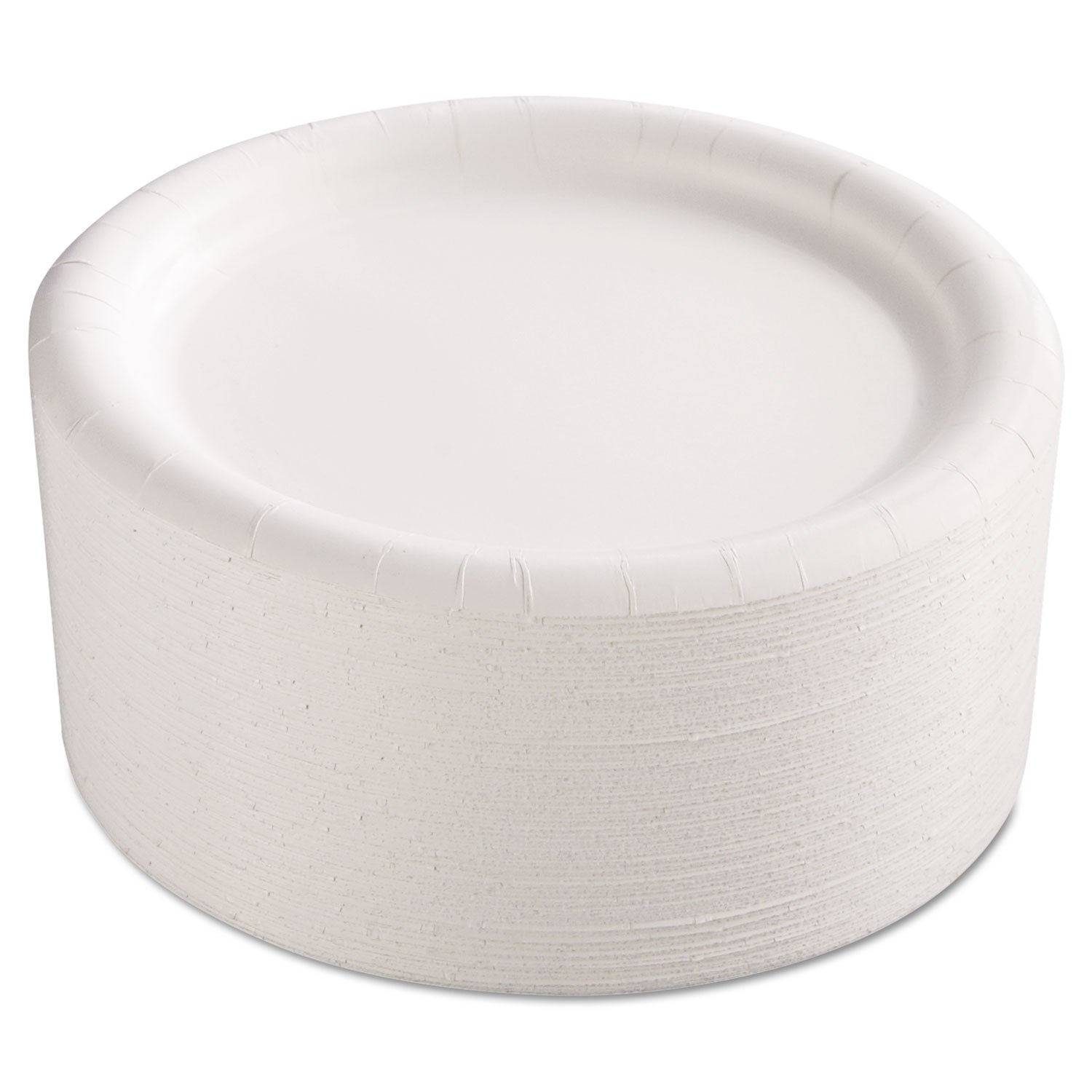 AJM Packaging Premium Coated Paper Plates, 9" dia, White, 125/Pack, 4 Packs/Carton (AJMCP9AJCWWH14)