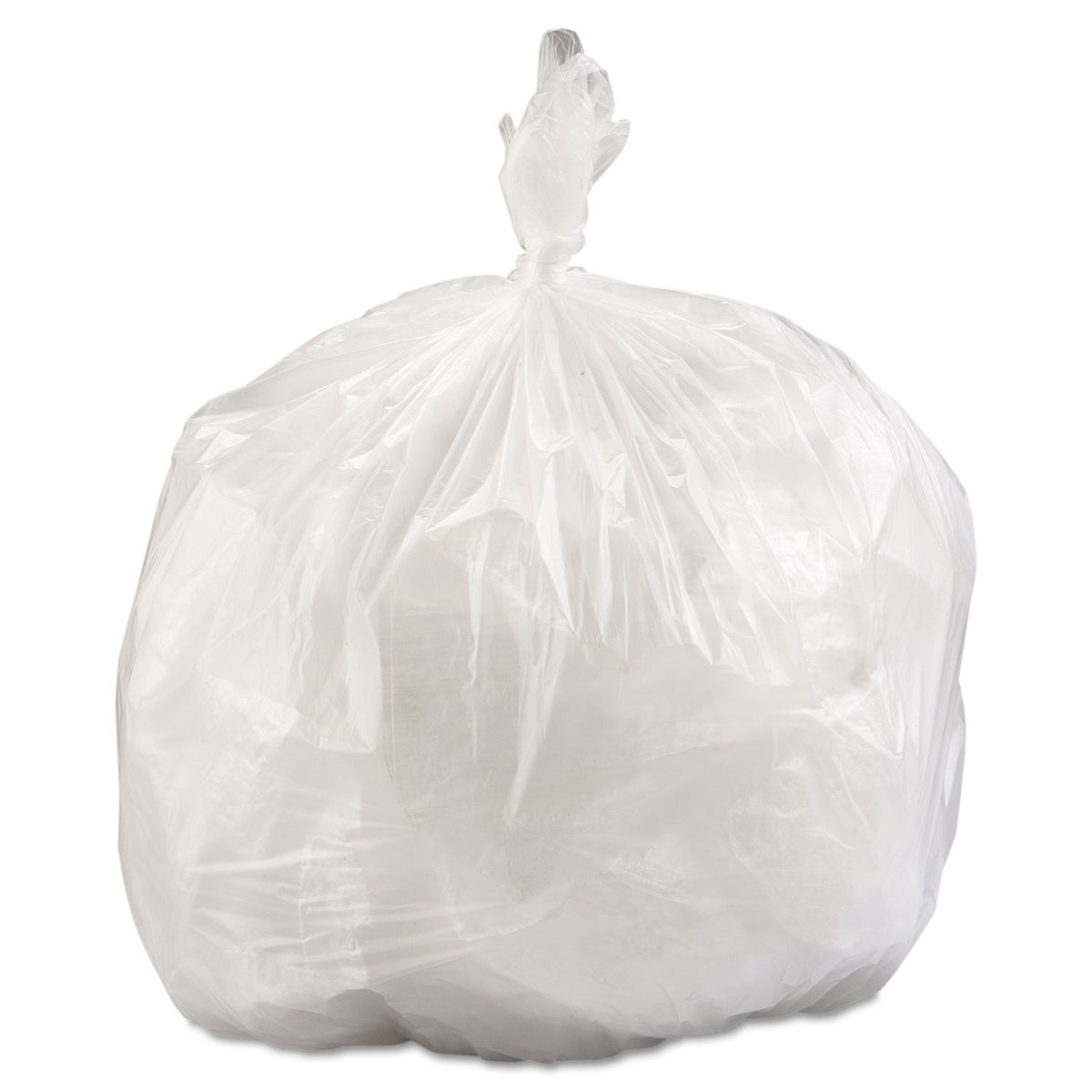 Inteplast Group High-Density Commercial Can Liner Value Pack, 33 gal, 14 mic, 33" x 39", Clear, Interleaved Roll, 25 Bags/Roll, 10 Rolls/CT (IBSVALH3340N16)