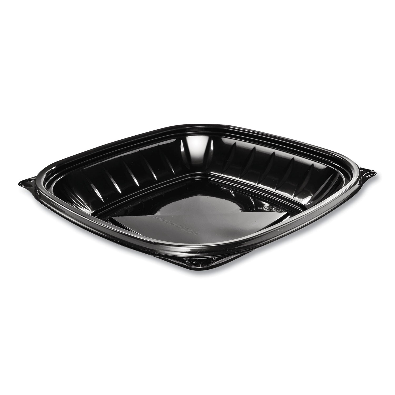 Dart PresentaBowls Pro Black Square Bowls, 24 oz, 8.5 x 8.5 x 1.8, Plastic, 63/Bag, 4 Bags/Carton (DCCB24SB)