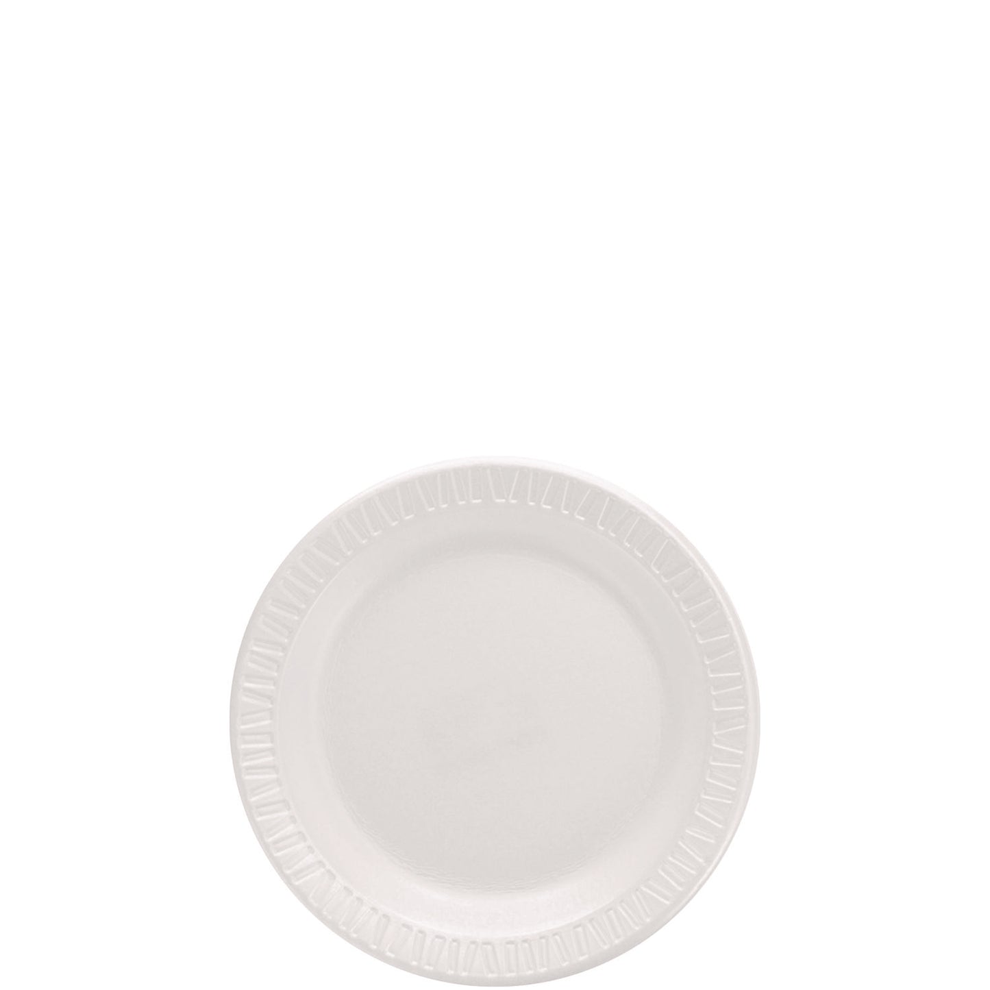 Dart Mediumweight Foam Dinnerware, Plate, 6" dia, White, 125/Pack (DCC6PWQRPK)