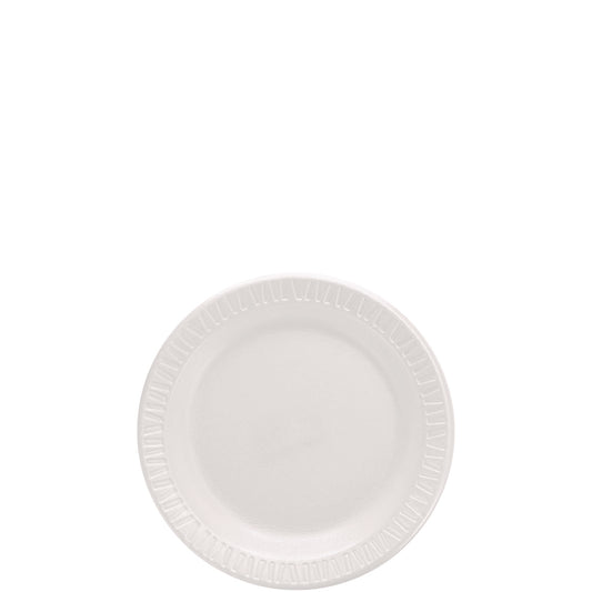 Dart Mediumweight Foam Dinnerware, Plate, 6" dia, White, 125/Pack (DCC6PWQRPK)