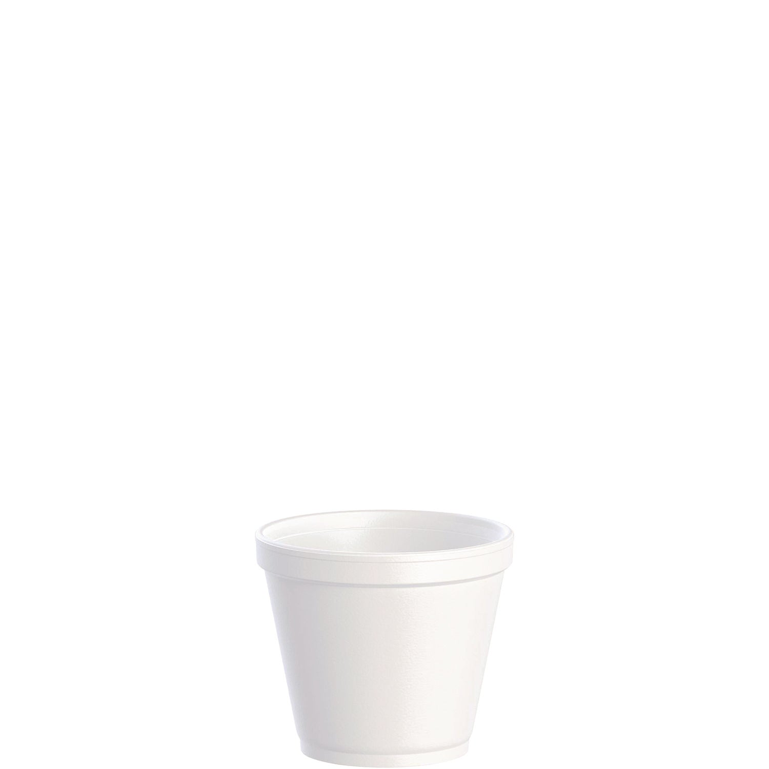 Dart Food Containers, Squat, 8 oz, White, Foam, 1,000/Carton (DCC8SJ12)