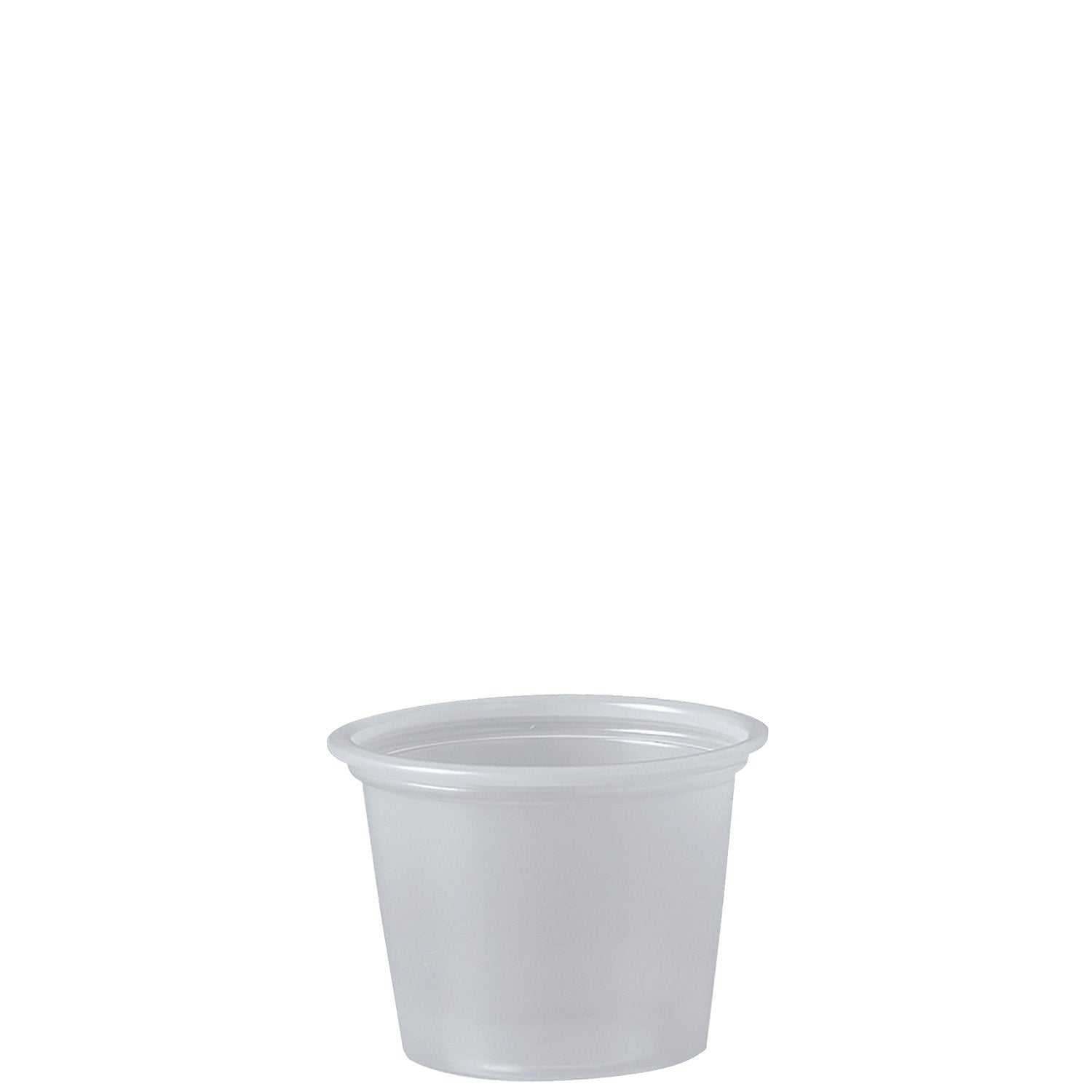 Dart Polystyrene Portion Cups, 1 oz, Translucent, 2,500/Carton (DCCP100N)