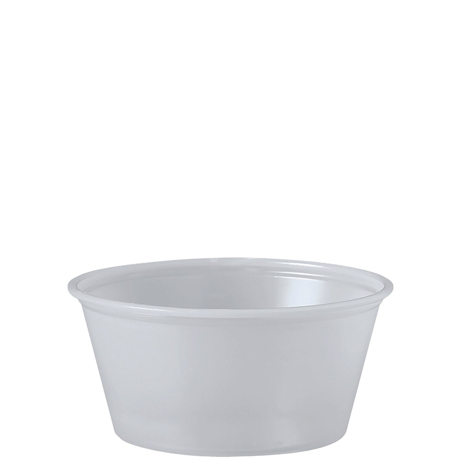 Dart Polystyrene Portion Cups, 3.25 oz, Translucent, 250/Bag, 10 Bags/Carton (DCCP325N)
