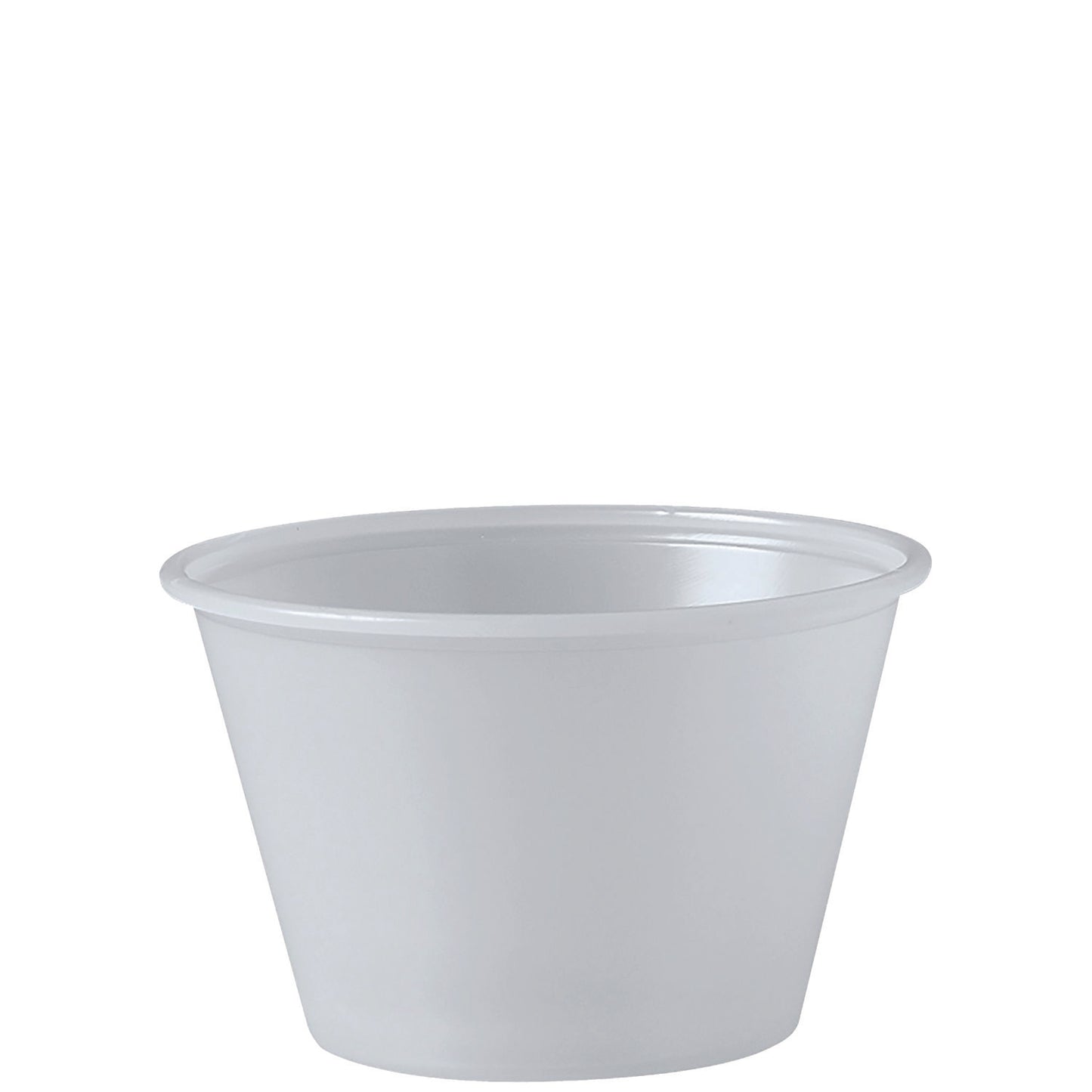 Dart Polystyrene Portion Cups, 4 oz, Translucent, 250/Bag, 10 Bags/Carton (DCCP400N)
