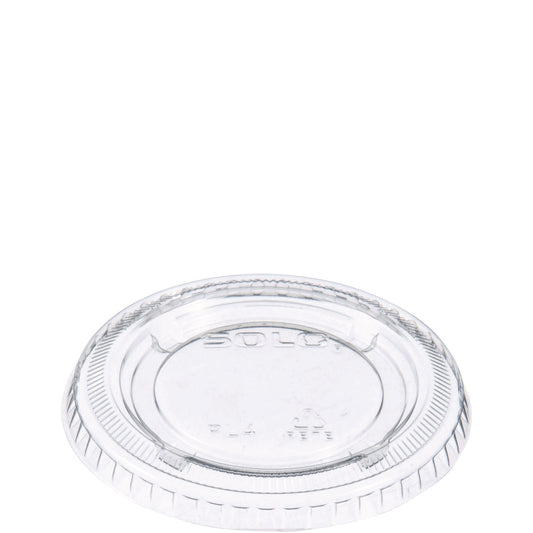 Dart Portion/Souffle Cup Lids, Fits 3.25 oz to 9 oz Cups, Clear, 125/Pack, 20 Packs/Carton (DCCPL4N)