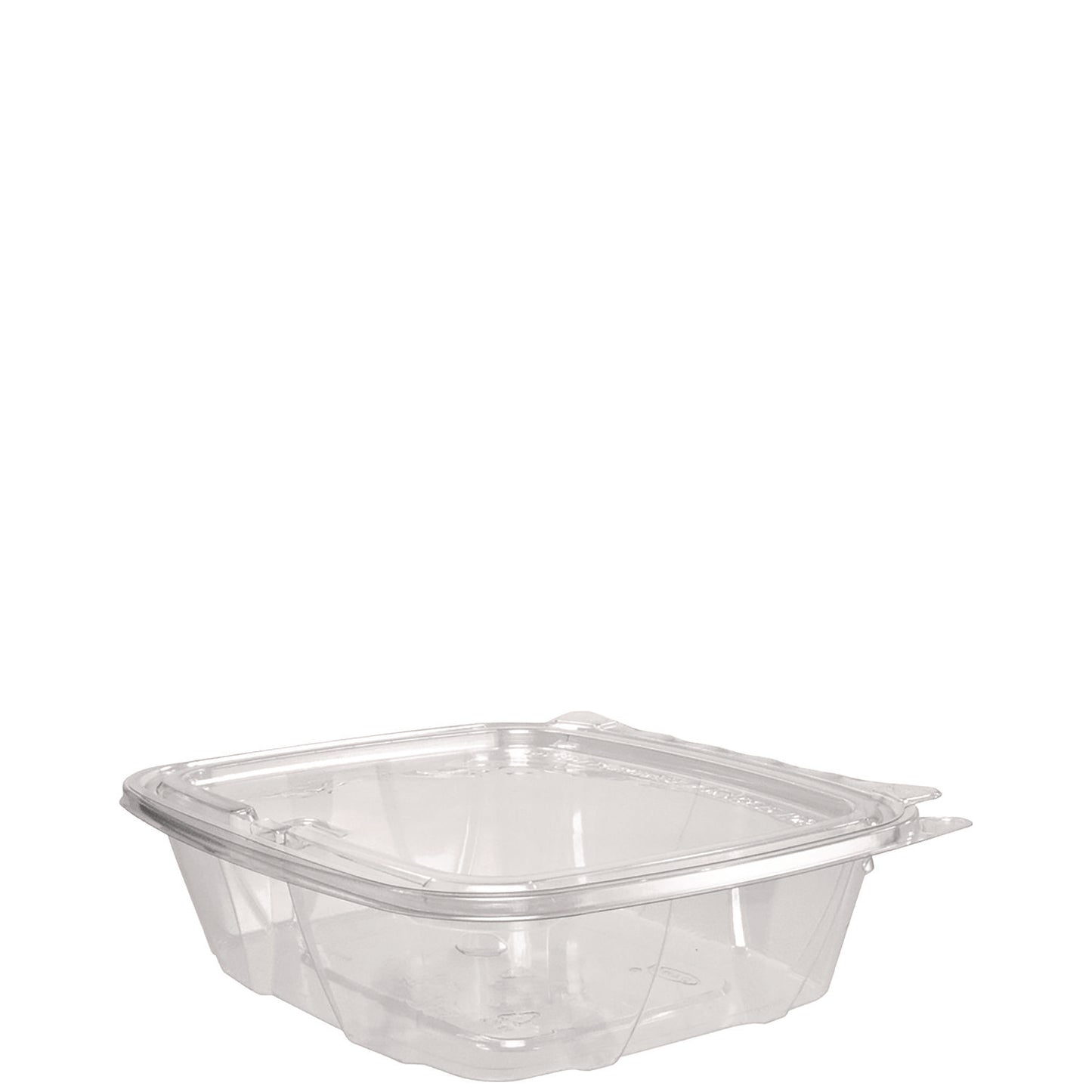 Dart ClearPac SafeSeal rPET Tamper-Resistant Container, ProPlanet Seal, Flat Lid, 24oz, 6.4 x 1.9 x 7.1, Clear, 100/Bag, 2 Bags/CT (DCCCH24DEF)