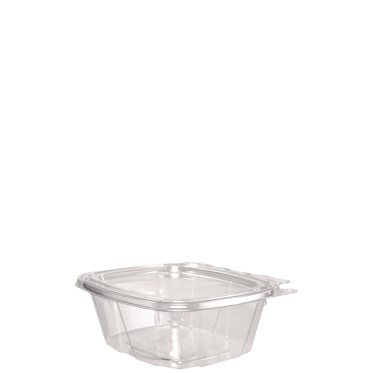 Dart ClearPac SafeSeal Tamper-Resistant/Evident Containers, Flat Lid, 16 oz, 4.9 x 2.5 x 5.5, Clear, Plastic, 100/Bag, 2 Bags/CT (DCCCH16DEF)