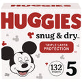 Huggies Snug and Dry Diapers, Size 5, 27+ lbs, 132/Carton (56458)