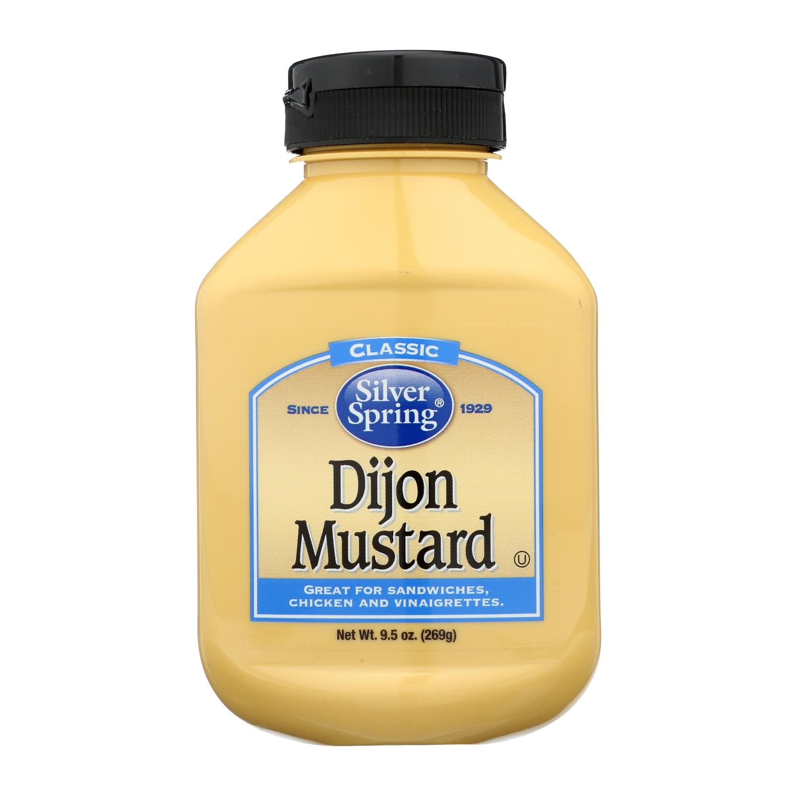 Silver Spring Mustard - Dijon - Squeeze - Case Of 9 - 9.5 Oz