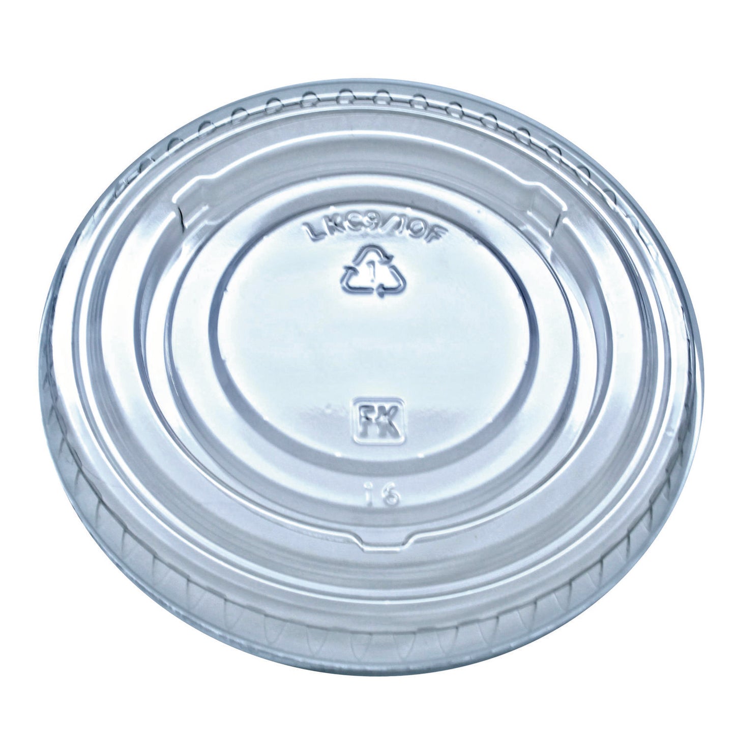 Fabri-Kal Kal-Clear/Nexclear Drink Cup Lids, Flat Lid with No Slot, Fits 9 to 10 oz Cold Cups, Clear, 2,500/Carton (FABLKC910F)