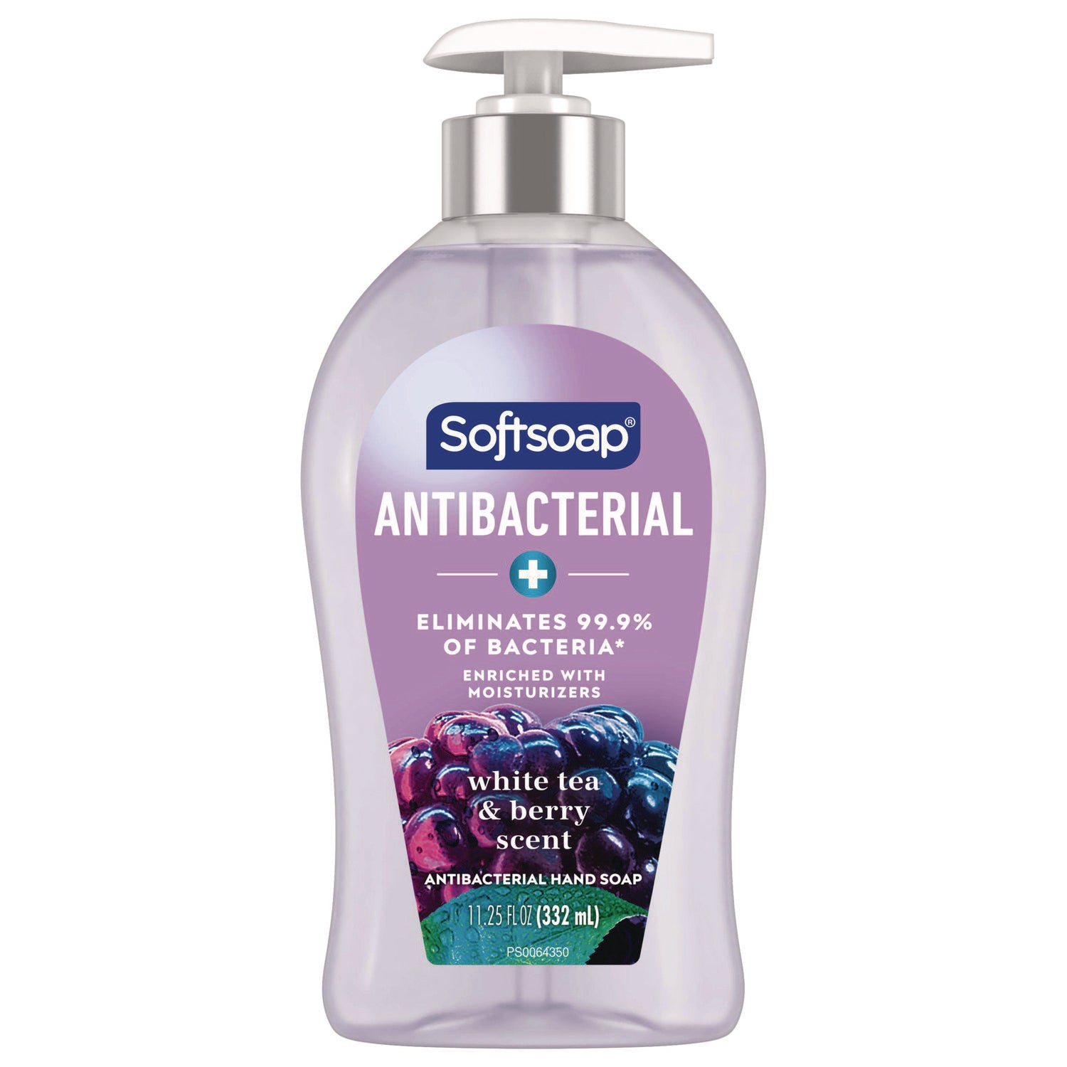 Softsoap Antibacterial Hand Soap, White Tea and Berry Fusion Scent, 11.25 oz (CPC44573EA)
