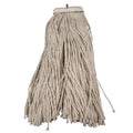 Impact Layflat Regular Screw-Type Mop Head, Cotton, 24 oz, 1" Headband, White (IMP12124)