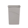Boardwalk Slim Waste Container, 23 gal, Plastic, Gray (BWK23GLSJGRA)