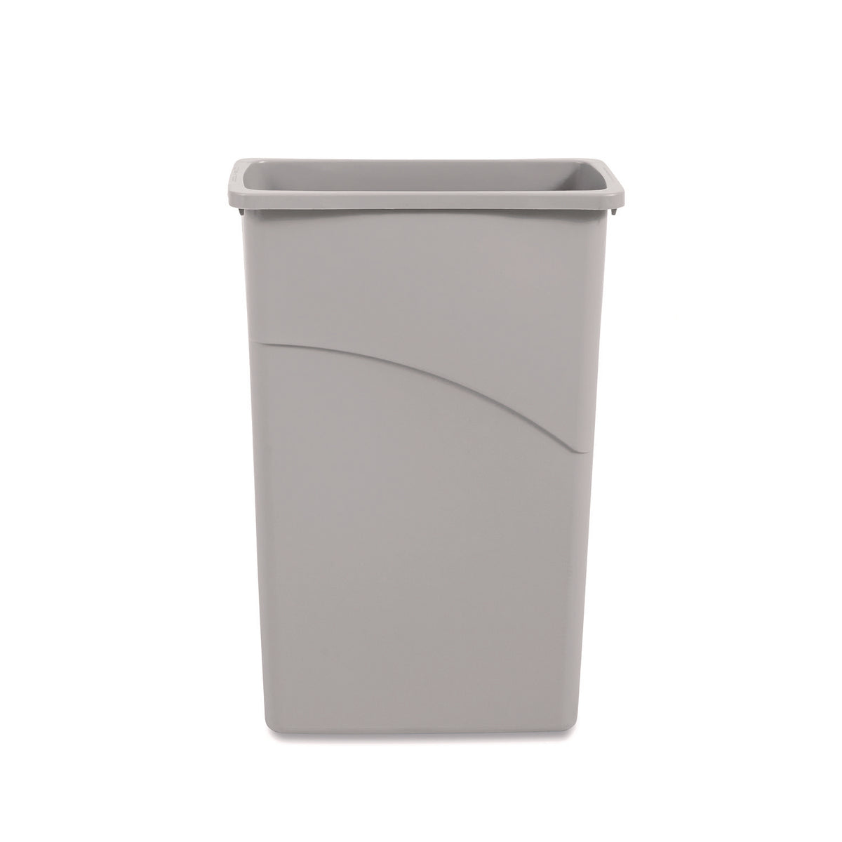 Boardwalk Slim Waste Container, 23 gal, Plastic, Gray (BWK23GLSJGRA)