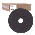 Boardwalk Stripping Floor Pads, 15" Diameter, Black, 5/Carton (BWK4015BLA)