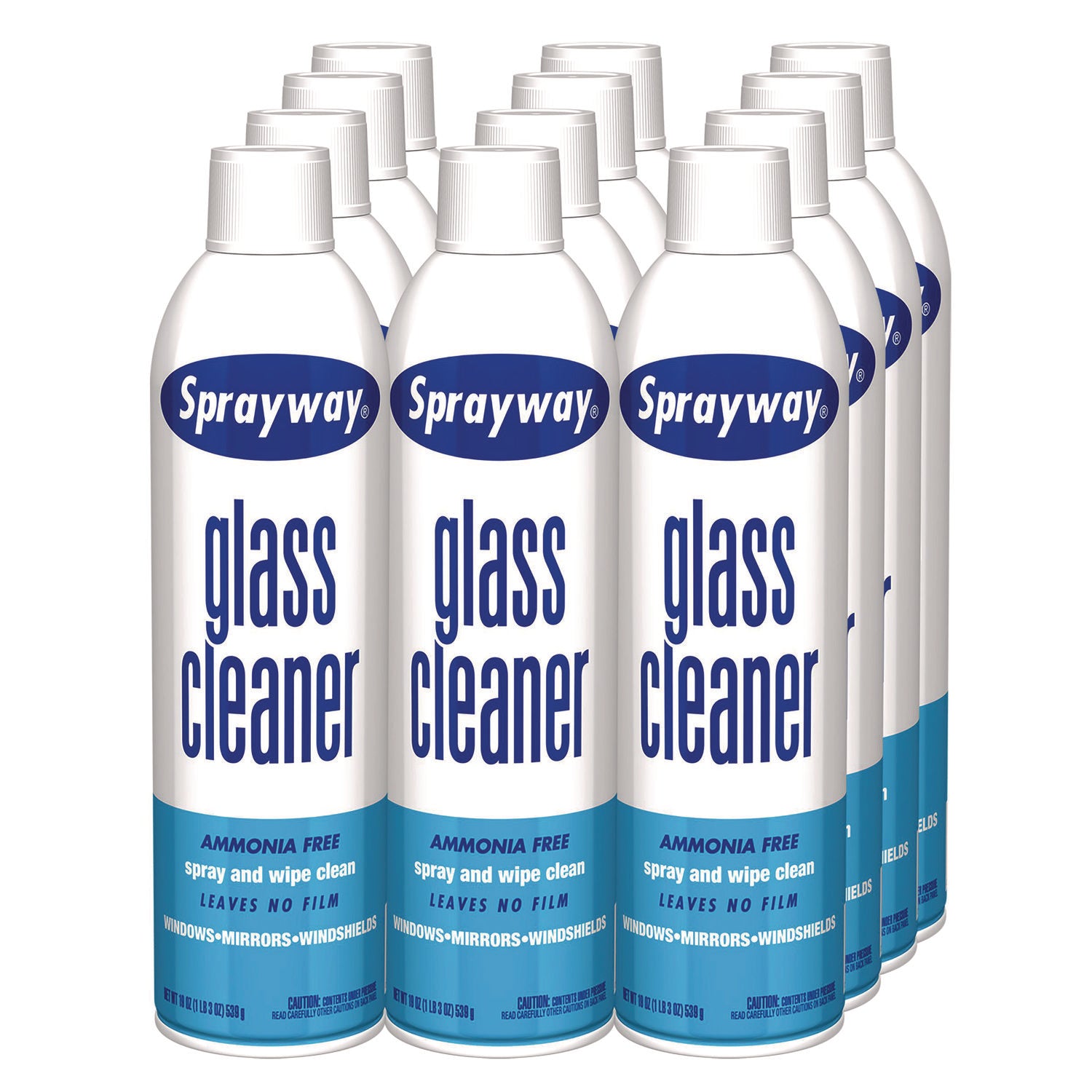 Sprayway Glass Cleaner, 19 oz Aerosol Spray, 12/Carton (CGCSW050)