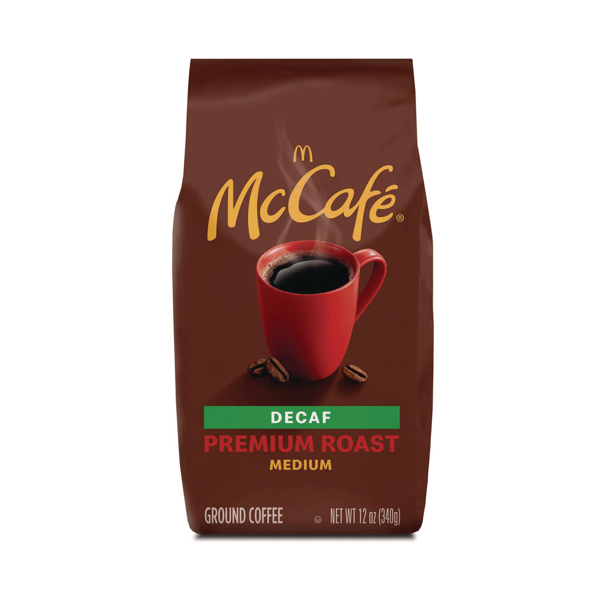 McCafe Ground Coffee, Premium Roast Decaf, 12 oz Bag (GMT5534EA)