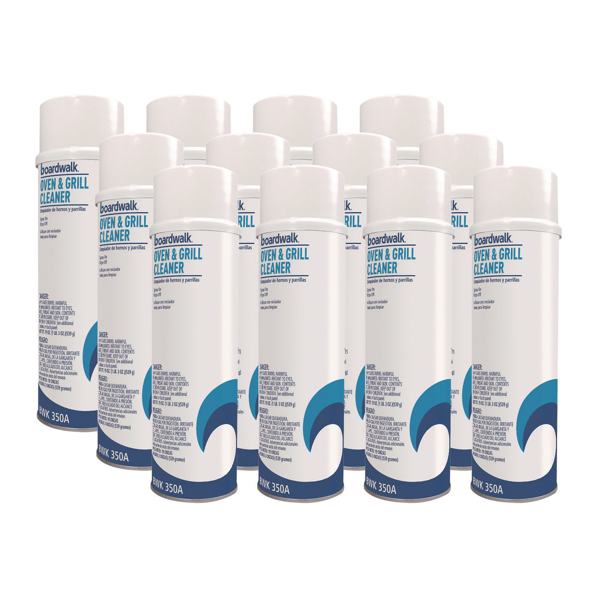 Boardwalk Oven and Grill Cleaner, 19 oz Aerosol Spray, 12/Carton (BWK350ACT)