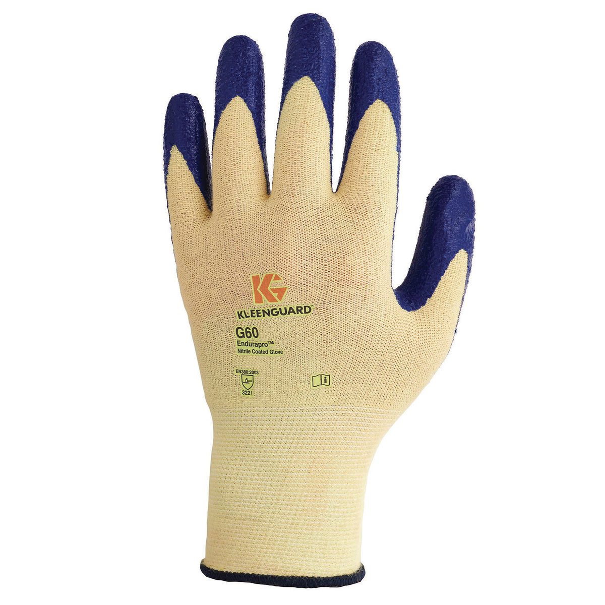 Kimberly-Clark Kleenguard G60 Level2 Large Nitrile Coasted Cut Glove Ylw/Blu 5/12 (KCC98232)
