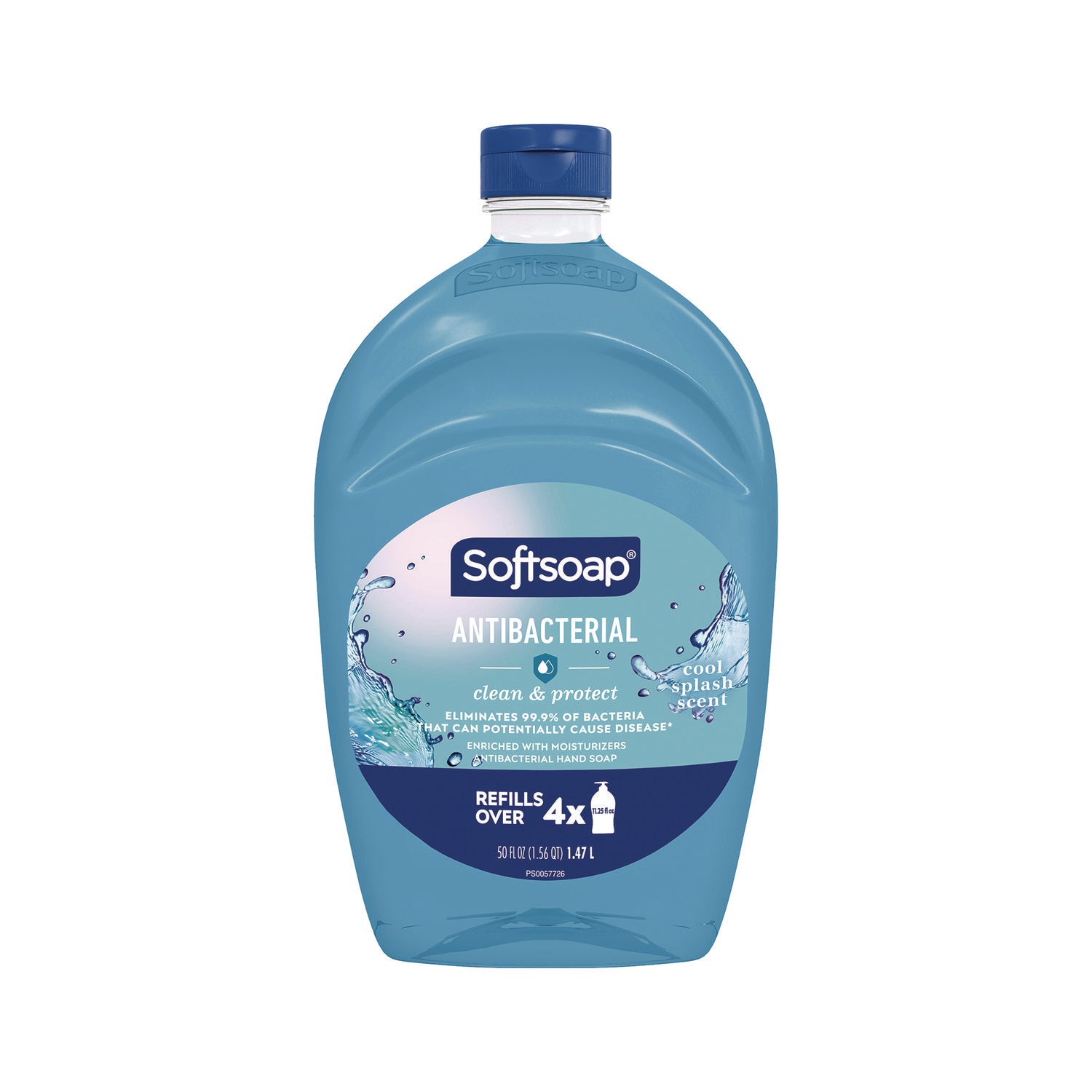 Softsoap Antibacterial Liquid Hand Soap Refill, Cool Splash, 50 oz Bottle (CPC61031016EA)