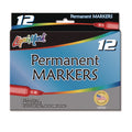 LIQUI-MARK Permanent Marker, Chisel Tip, Black, Dozen (LQM91201)