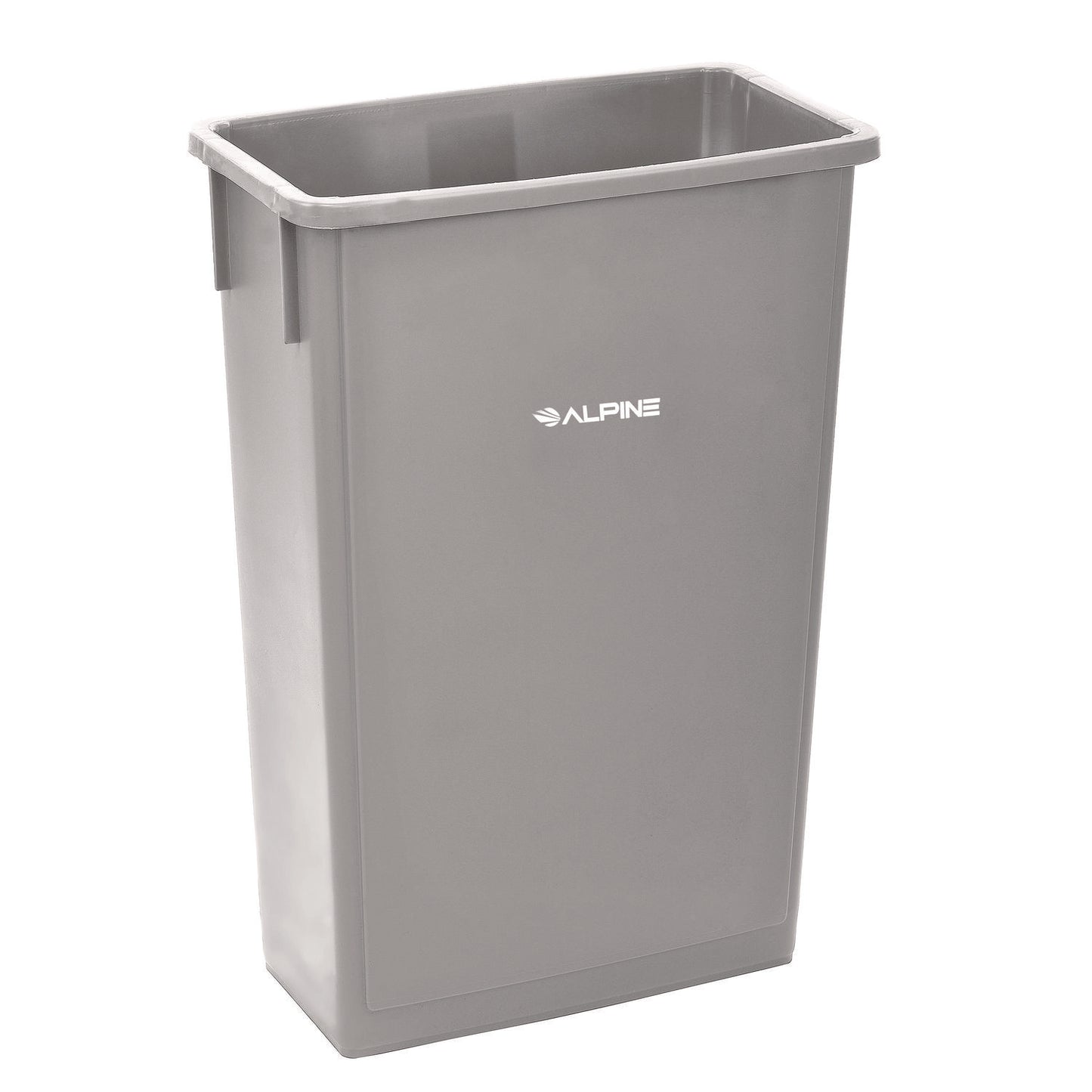 Alpine Slim 23 Gallon Indoor Trash Can, Plastic, Gray (ALH477GRY)
