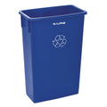 Alpine Slim 23 Gallon Recycling Bin, Plastic, Blue (ALH477RBLU)