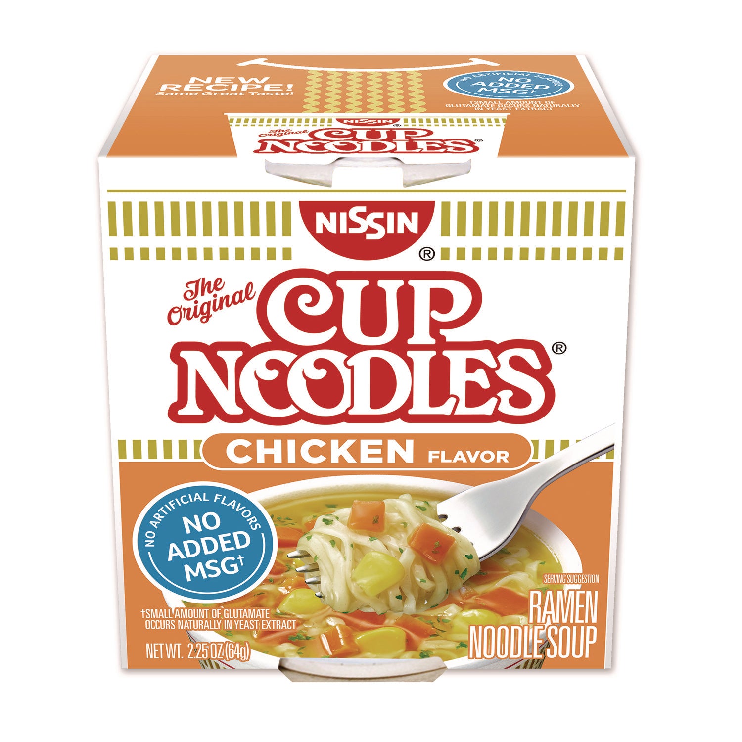 Nissin Cup Noodles, Chicken, 2.25 oz Cup, 12/Carton (NSFNIS23003)
