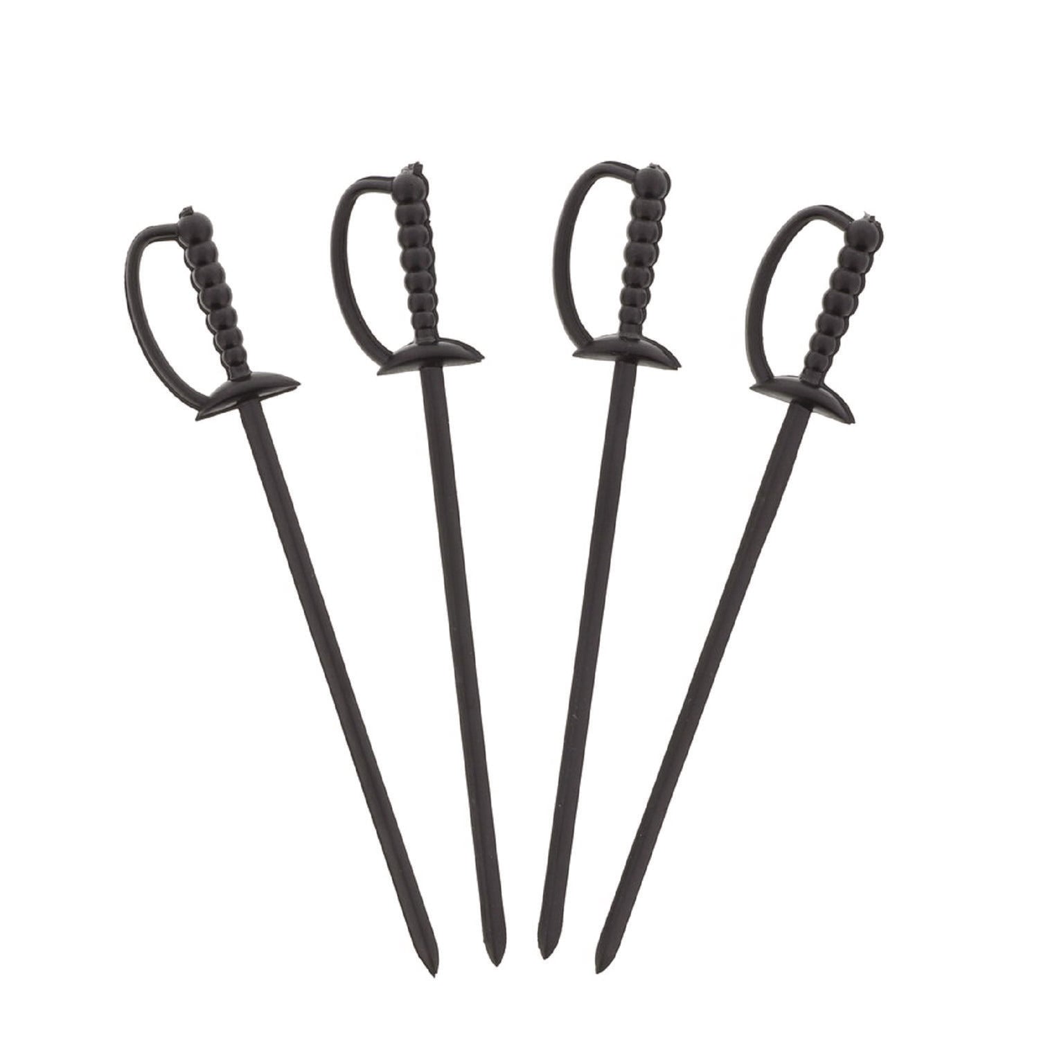 AmerCareRoyal Sword Picks, 6", Black, 1,000/Box, 10 Boxes/Carton (RPPRP147BK)