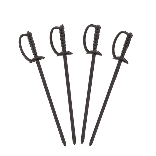 AmerCareRoyal Sword Picks, 6", Black, 1,000/Box, 10 Boxes/Carton (RPPRP147BK)