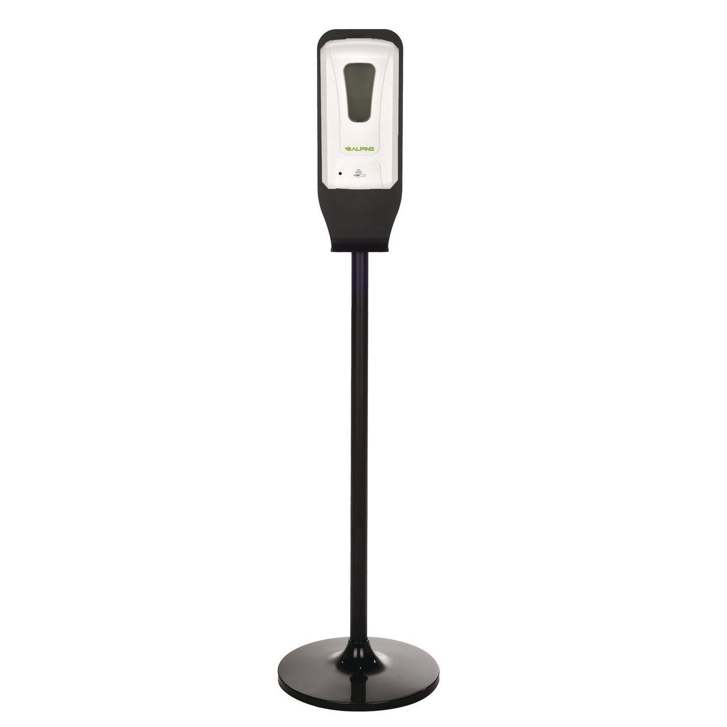 Alpine Automatic Foam Hand Sanitizer/Soap Dispenser with Floor Stand, 40 oz, 4.48 x 6 x 45, White (ALHALP430FS)